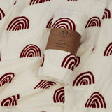 Bamboo Muslin Swaddle Blanket | Retro Rainbow