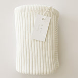 Powder Ribbed Knit Blanket