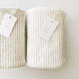 Powder Ribbed Knit Blanket