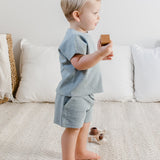 Nori Waffle Shorts - Ocean