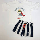 Riviera Shorts | Navy & White