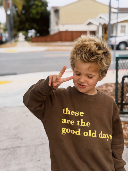Kids' Graphic Pullover - These Are The Good Old Days | The Milk Crew
