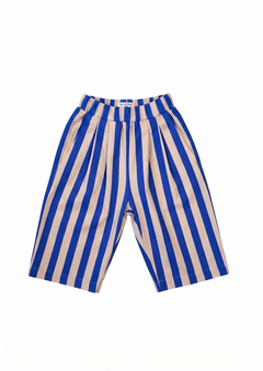 Oversized Poppy Pants | Blue Stripes
