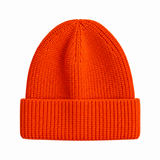Knitted Beanie | Orange