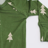 Bamboo Zip Romper | Christmas Trees