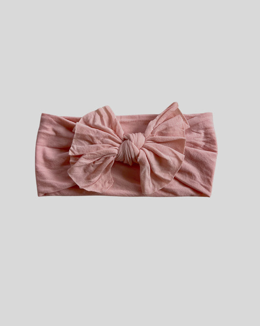 Knot Bow Headband Pink