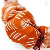 Bamboo Muslin Swaddle Blanket | Boho Orange