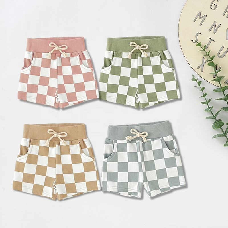 Checkerboard Shorts | Pink