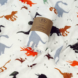 Bamboo Muslin Swaddle Blanket | Dinosaurs