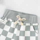 Checkerboard Shorts | Blue