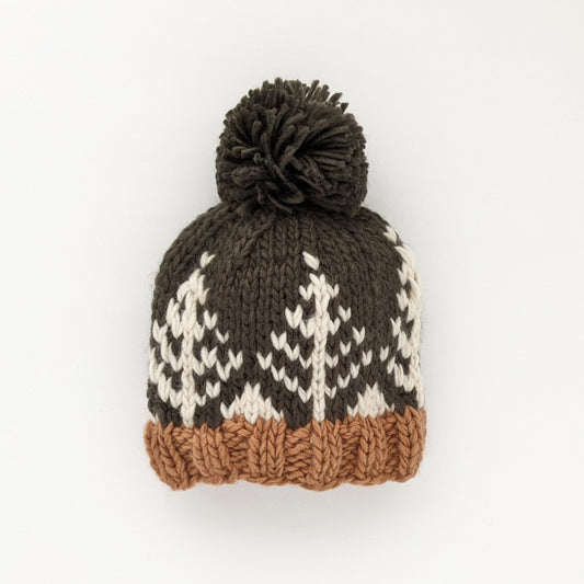 Forest Knit Pom Hat - Loden