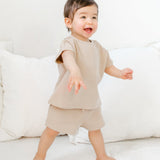 Nori Waffle Shorts - Clay