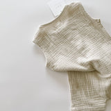 Muslin Romper - Stone
