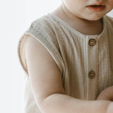 Muslin Romper - Stone