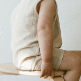 Muslin Romper - Stone