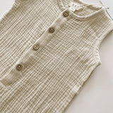 Muslin Romper - Stone